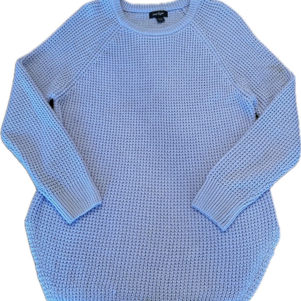 Lord and Taylor Blue Knit Sweater Size S